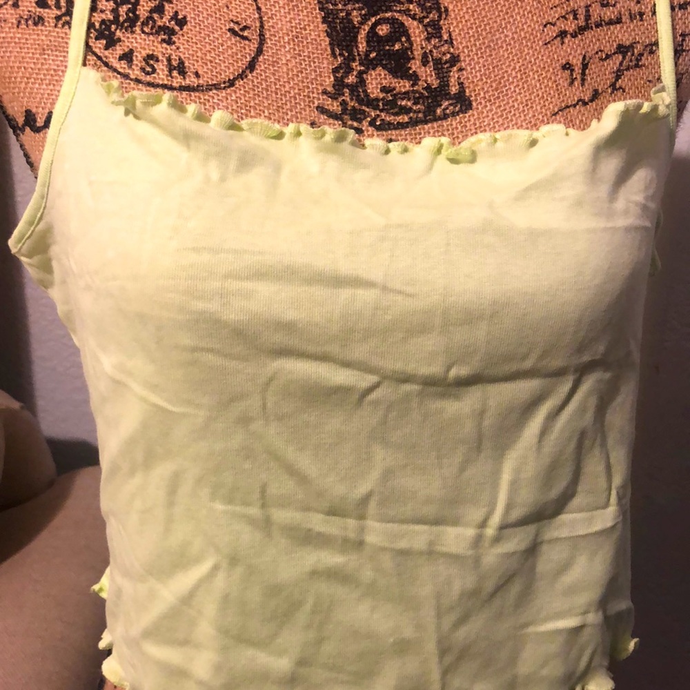 Lime Green Tank Top/Camisole - Picture 2 of 3